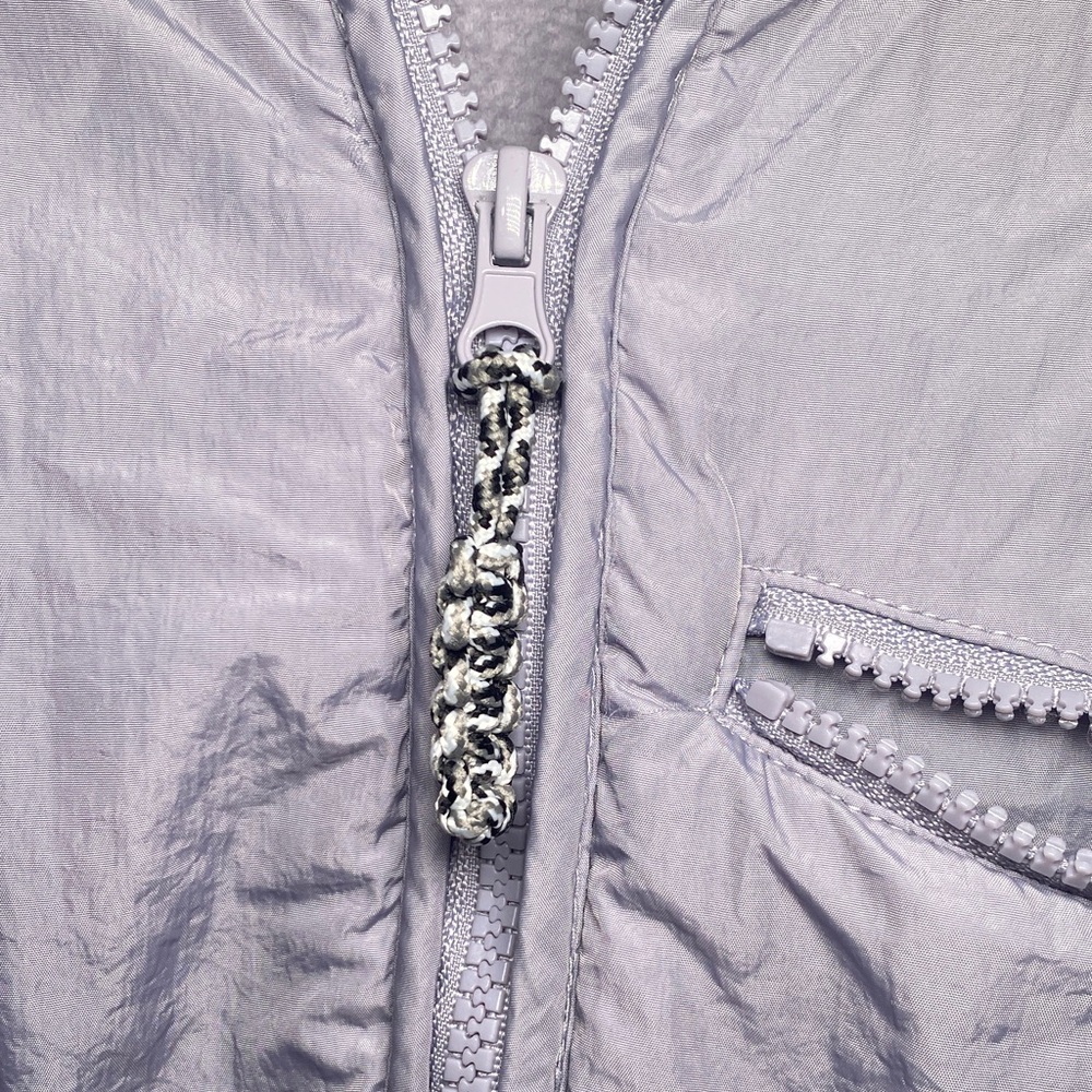 BDG Sherpa Fleece Jacket Small Gray Zip Up - Picture 4 of 11